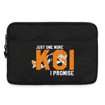 Just One More Koi I Promise Funny Pond Addict - Laptop bag 13" - black - Front