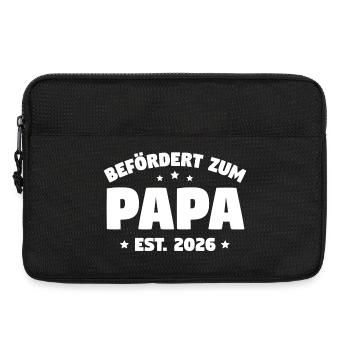 Promoted to Dad 2026 – Announcement to become a father - Laptop bag 13" - black - Front