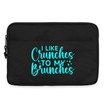 Motivation fitness Bodybuilder comme les crunchs - Sacoche pour ordinateur portable 13 pouces - noir - Devant
