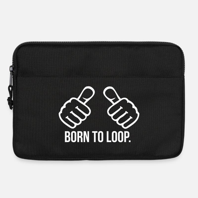 Born to Loop - Laptoptasche 13" - Schwarz