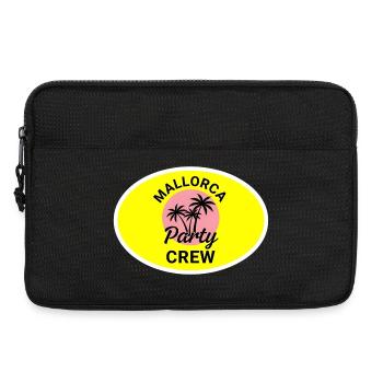 Mallorca Party Crew Palm Trees Neon - Laptop bag 13" - black - Front