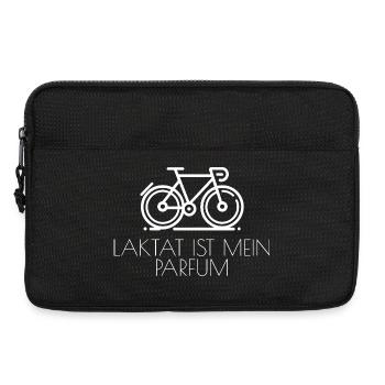 Fahrrad fahren - Laktat ist mein Parfum - Laptoptasche 13" - Schwarz - Vorne