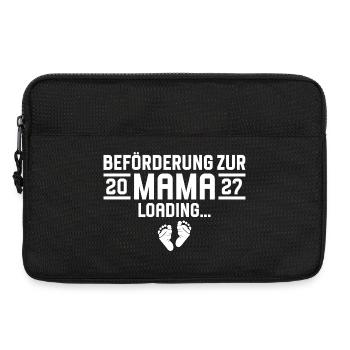 Beförderung zur Mama 2027 loading - Laptoptasche 13" - Schwarz - Vorne
