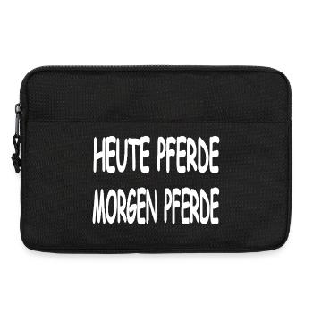 Chevaux - Sacoche pour ordinateur portable 13 pouces - noir - Devant
