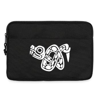 White snake knot - Laptop bag 13" - black - Front