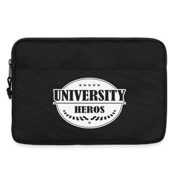 Unihelden Abzeichen - Laptoptasche 13" - Schwarz - Vorne