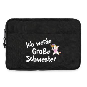 Ich werde Große Schwester - Laptoptasche 13" - Schwarz - Vorne