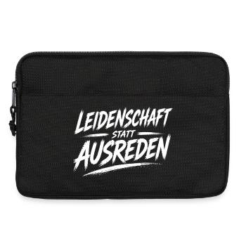 Passion instead of excuses - Laptop bag 13" - black - Front