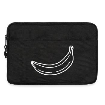 Banana minimal gift minimalist - Laptop bag 13" - black - Front