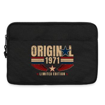 Cadeau d’anniversaire pour le 55e anniversaire Millésime original 1971 - Sacoche pour ordinateur portable 13 pouces - noir - Devant
