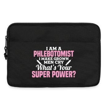 Phlebotomist Superpower Tee - Laptop bag 13" - black - Front