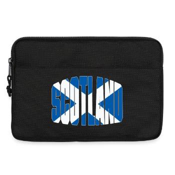 Scotland Fussball Shirt, Scottish Fan Design - Laptoptasche 13" - Schwarz - Vorne