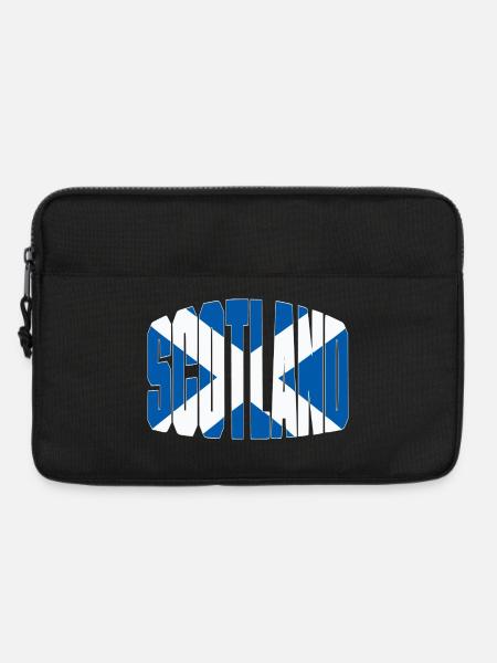 Scotland Fussball Shirt, Scottish Fan Design - Laptoptasche 13" - Schwarz