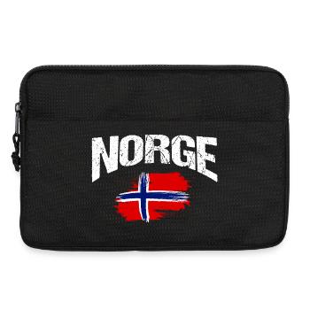 Norway Vacation Norge Fjords Travel Scandinavian - Laptoptasche 13" - Schwarz - Vorne