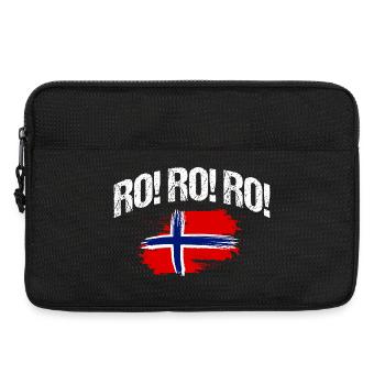 Norway Norge Fjords Scandinavian Ro Viking ship - Laptoptasche 13" - Schwarz - Vorne