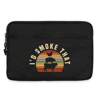 Grillmeister Gift Meat, Sausage & Beer - Laptop bag 13" - black - Front