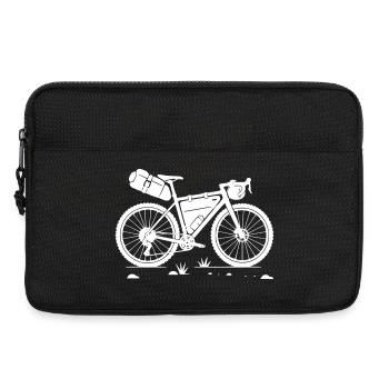 Bikepacking Gravelbike - Laptoptasche 13" - Schwarz - Vorne
