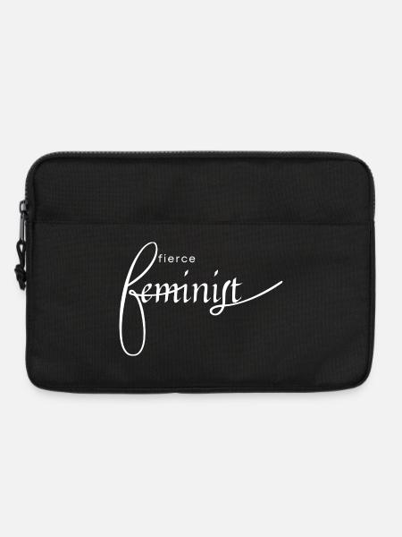 Fierce Feminist Schriftkunst - Laptoptasche 13" - Schwarz