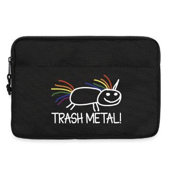 Rock Einhorn Trash Metal - Laptoptasche 13" - Schwarz - Vorne