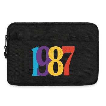 Geboren 1987 Geburtstagsgeschenk Geburtstag 87 - Laptoptasche 13" - Schwarz - Vorne