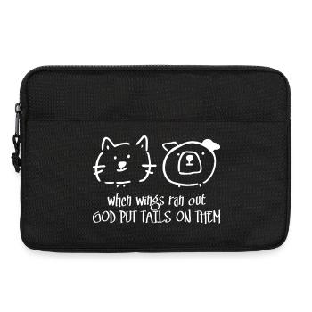 Gott hat ihnen 2 Schweife aufgelegt - Laptoptasche 13" - Schwarz - Vorne
