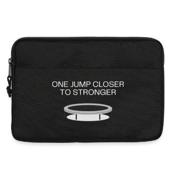 One Jump Closer to Stronger T-Shirt - Laptoptasche 13" - Schwarz - Vorne