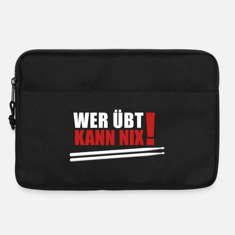 wer übt kann nix - Laptoptasche 13" - Schwarz