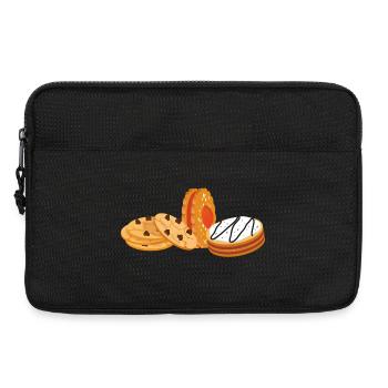 many Cookies | Biscuit heaps - Laptop bag 13" - black - Front