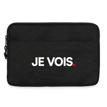 Je vois - Sacoche pour ordinateur portable 13 pouces - noir - Devant