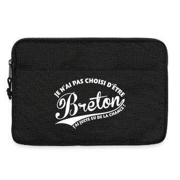 Breton chanceux - Sacoche pour ordinateur portable 13 pouces - noir - Devant
