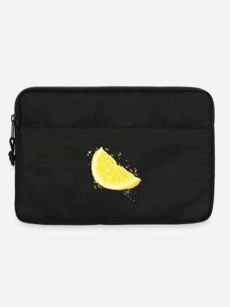 Zitrone - Laptoptasche 13" - Schwarz