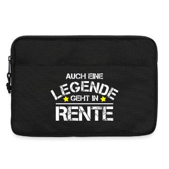 Pension Rente Rentner Legende Geschenk - Laptoptasche 13" - Schwarz - Vorne