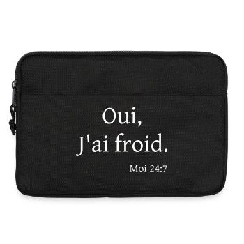 Oui, J'ai froid. Moi 24:7 - Sacoche pour ordinateur portable 13 pouces - noir - Devant