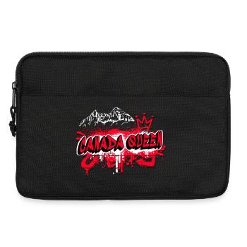 Canada Queen Drapeaux Graffiti Design - Sacoche pour ordinateur portable 13 pouces - noir - Devant