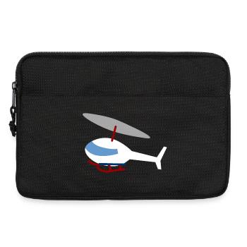 Hélicoptère blanc - Sacoche pour ordinateur portable 13 pouces - noir - Devant