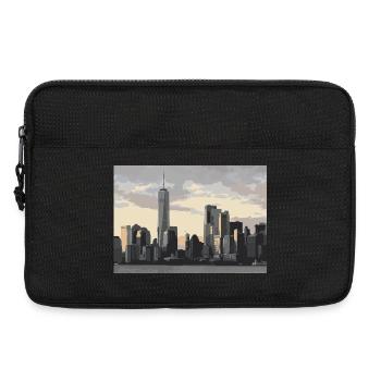 new york city skyline - Laptoptasche 13" - Schwarz - Vorne