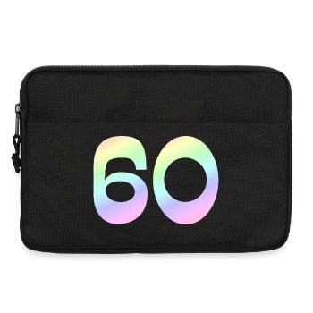 geschenkidee, 60 pastellfarbe - Laptoptasche 13" - Schwarz - Vorne