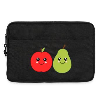 Poire Kawaii Fruits Kawaii Pomme Fruit Kawaii - Sacoche pour ordinateur portable 13 pouces - noir - Devant