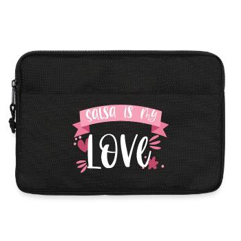 Salsa is my Love! Latino Tänzerin Geschenk - Laptoptasche 13" - Schwarz - Vorne