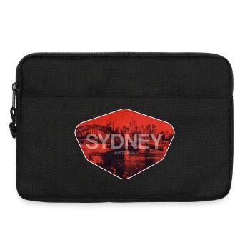 Sydney Retro Skyline Imprimé - Sacoche pour ordinateur portable 13 pouces - noir - Devant