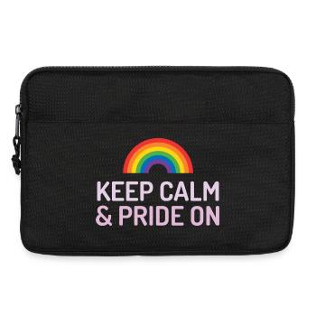 Pride Month - Ruhe bewahren und stolz sein - Laptoptasche 13" - Schwarz - Vorne
