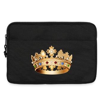 Couronne dorée fascinante et détaillée - Sacoche pour ordinateur portable 13 pouces - noir - Devant