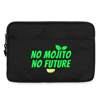 Mojito, Cocktail, Mojito-Fächer, Rum - Laptoptasche 13" - Schwarz - Vorne
