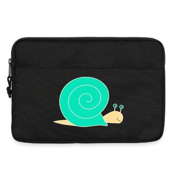 escargot - Sacoche pour ordinateur portable 13 pouces - noir - Devant