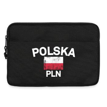 Drapeau Polska Emblème PLN - Sacoche pour ordinateur portable 13 pouces - noir - Devant