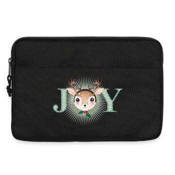 niedlicher kleiner Hirsch im Joy Rahmen - Laptoptasche 13" - Schwarz - Vorne