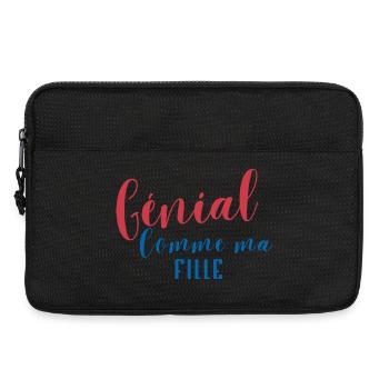 Génial Comme ma Fille - Sacoche pour ordinateur portable 13 pouces - noir - Devant