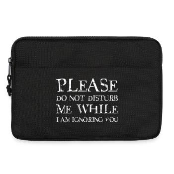 Please do not disturb me - Laptop bag 13" - black - Front