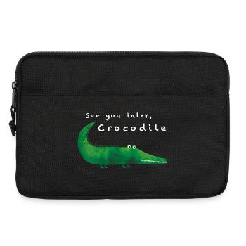See you later, Crocodile – Lustiges Design 🐊 - Laptoptasche 13" - Schwarz - Vorne