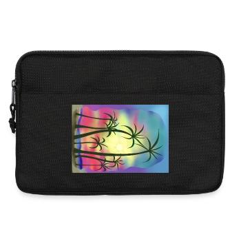 Palmen - Laptoptasche 13" - Schwarz - Vorne